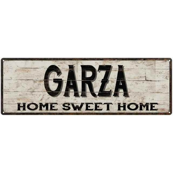 GARZA Rustic Home Sweet Home Sign Gift 6x18 Metal Decor 106180084220
