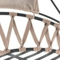 thumbnail image 2 of Barton Egg Swing Chair With Stand, Hanging Egg Chair Outdoor, Rattan Wicker Patio Hanging Basket Hammock Chair With Canopy & UV Resistant Cushion For Indoor Bedroom Balcony, Brown, 2 of 4