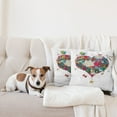 thumbnail image 4 of Ambesonne Love Throw Pillow Cover 2 Pack, Love Doodle Hearts, 18", Multicolor, 4 of 5