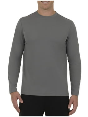 Athletic Works Men's Active Quick Dry Performance Long Sleeve Tee Shirt