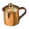 thumbnail image 4 of Taza de cobre puro hecha a mano, taza de café de cobre, artículos para beber, fácil de llevar, regalos de cumpleaños, taza de té espesa para agua fría B, 4 of 8