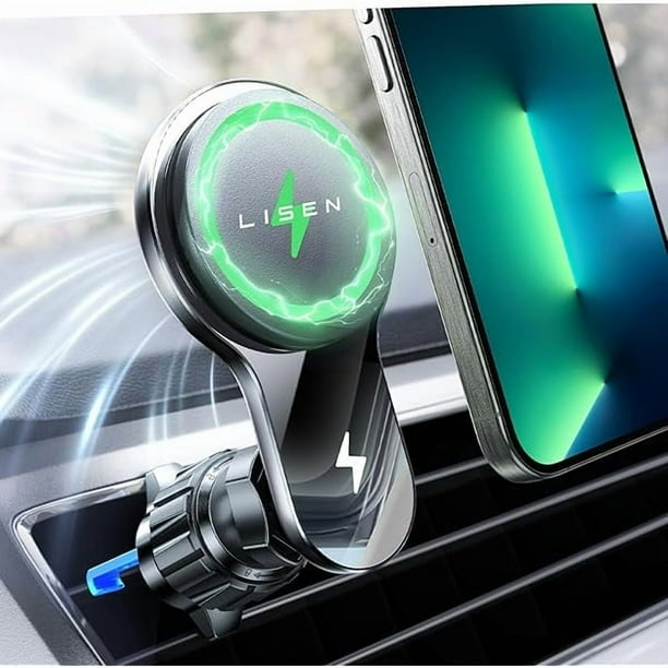 HAYAN for 15w Magsafe Fan Car Vent Mount Charger, for iPhone 16 Wireless Magnetic Car Phone Holder Mount Cooling, Phone CPU Cooler Car Refrigerator Fit for iPhone 16 15 Pro Max 14 13 12 Cases Android