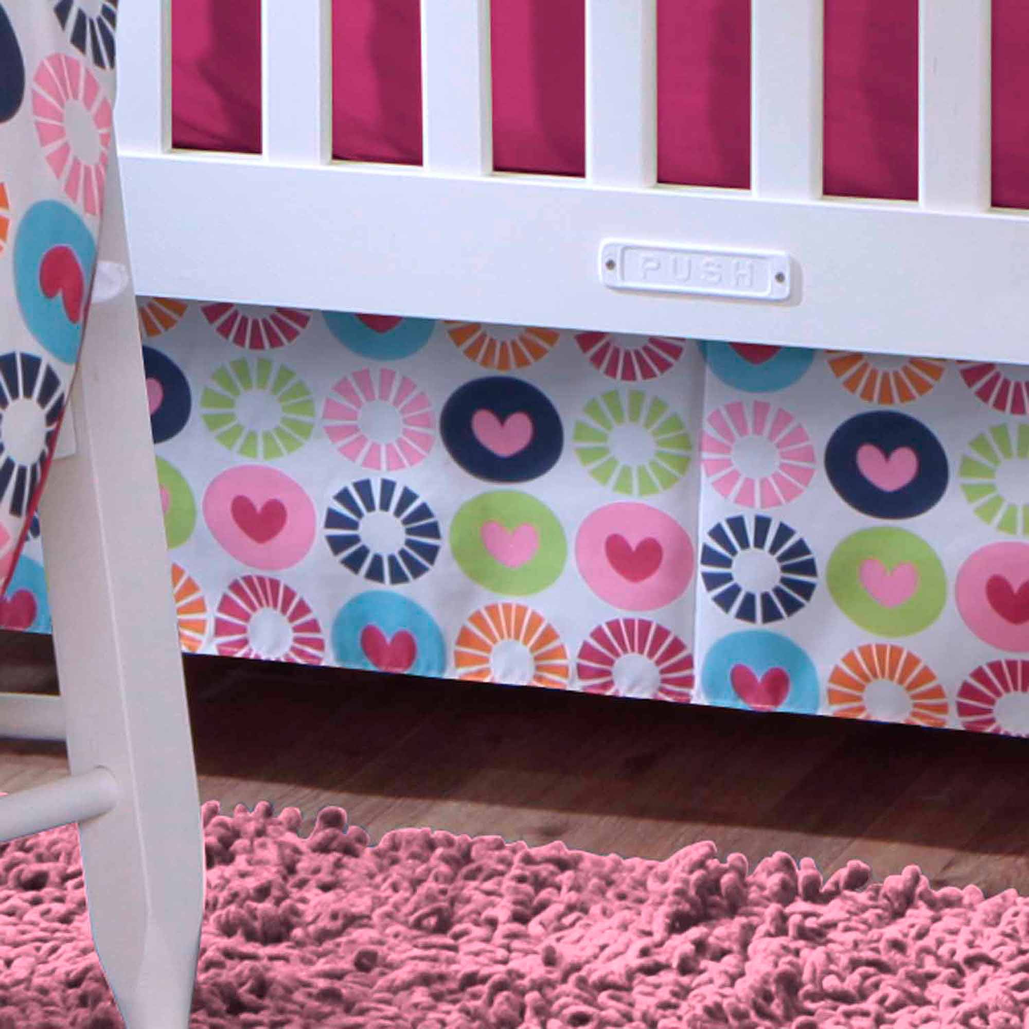 Bananafish Studio Geo Circle Crib Skirt