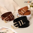 thumbnail image 5 of SUOSDEY Women's Belts Ladies Leather Waist Belt for Jeans Dress 3 Pack, 5 of 6