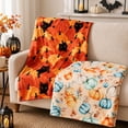 thumbnail image 4 of Fall Throw Blanket Super Soft Cozy and Plush for Couch and Chair Fall Blankets and Throws Pumpkin Blanket G, 4 of 6