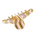 thumbnail image 3 of Claw Clips Medium , Fashion  Hair Claw Clips Simple Operation Elegant Sweet  For Makeup For Face Wash For Morning Beauty Yellow Stripes, 3 of 8