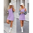 thumbnail image 4 of Ekouaer Sexy Tank Nightgowns for Women Side Slit Lingerie Dress Sleevesless Night Gowns, 4 of 6