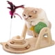 thumbnail image 1 of Juguete interactivo para gatos JAMW bola doble de colores sisal, 1 of 4