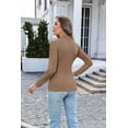 thumbnail image 3 of Oudiya Women Long Sleeve Turtleneck Fall Fashion Lightweight Shirts Base Layer Slim Fit Thermal Underwear Tops, S-XXL, 3 of 5