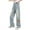 Light Blue, variant on Wide Leg Jeans for Teen Girls Y2𝐊 Streetwear Chinese Aesthetic Embroidery Straight Leg Baggy Jeans Kids Denim Pants