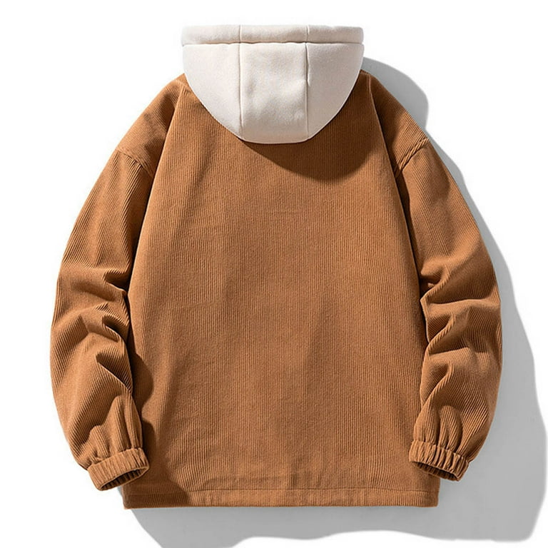 Ladyful Women's Baggy Corduroy Jacket Lapel Long