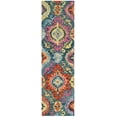 thumbnail image 2 of SAFAVIEH Suzani Dimitar Medallion Wool Runner Rug, Blue/Multi, 2'3" x 8', 2 of 5