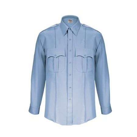 Elbeco - 313N-17.5-37 Men's French Blue TexTrop2 L/S Uniform Shirt ...