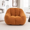 thumbnail image 4 of GARITIN Oversized Bean Bag Chair, Teddy Faux Fur Memory Foam, 37.4inx33.9inx32.3in, Yellow, 4 of 11