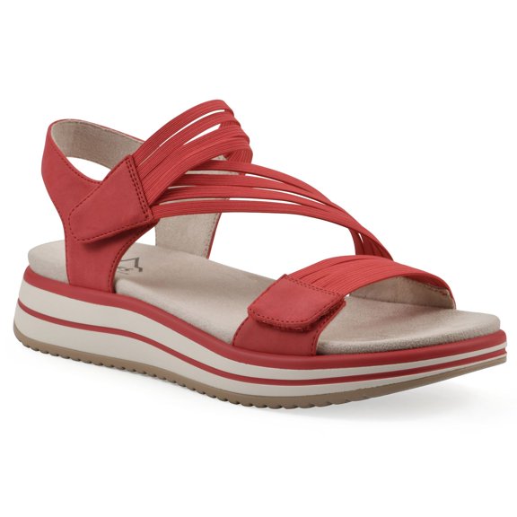Cliffs by White Mountain Hapford Women's Sport Sandals Color: Red Nubuck Size: 8