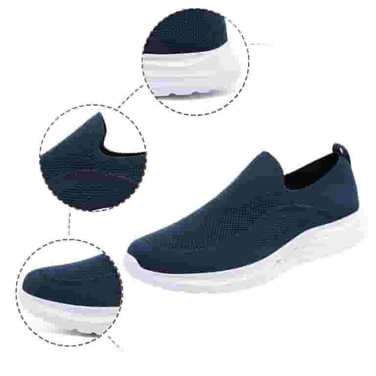 スニーカー HUECLOSET Square TD Shoes 25KERO487 Huesdet Men's Slip in Hands Free Barefoot Shoes Wide Toe Box