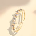thumbnail image 4 of Women Ring Adjustable Opening Design Geometric Sparkling All Match Decorative Star Full Rhinestone Proposal Ring Charm Jewelry Valentines Gift for Girlfriend, 4 of 8