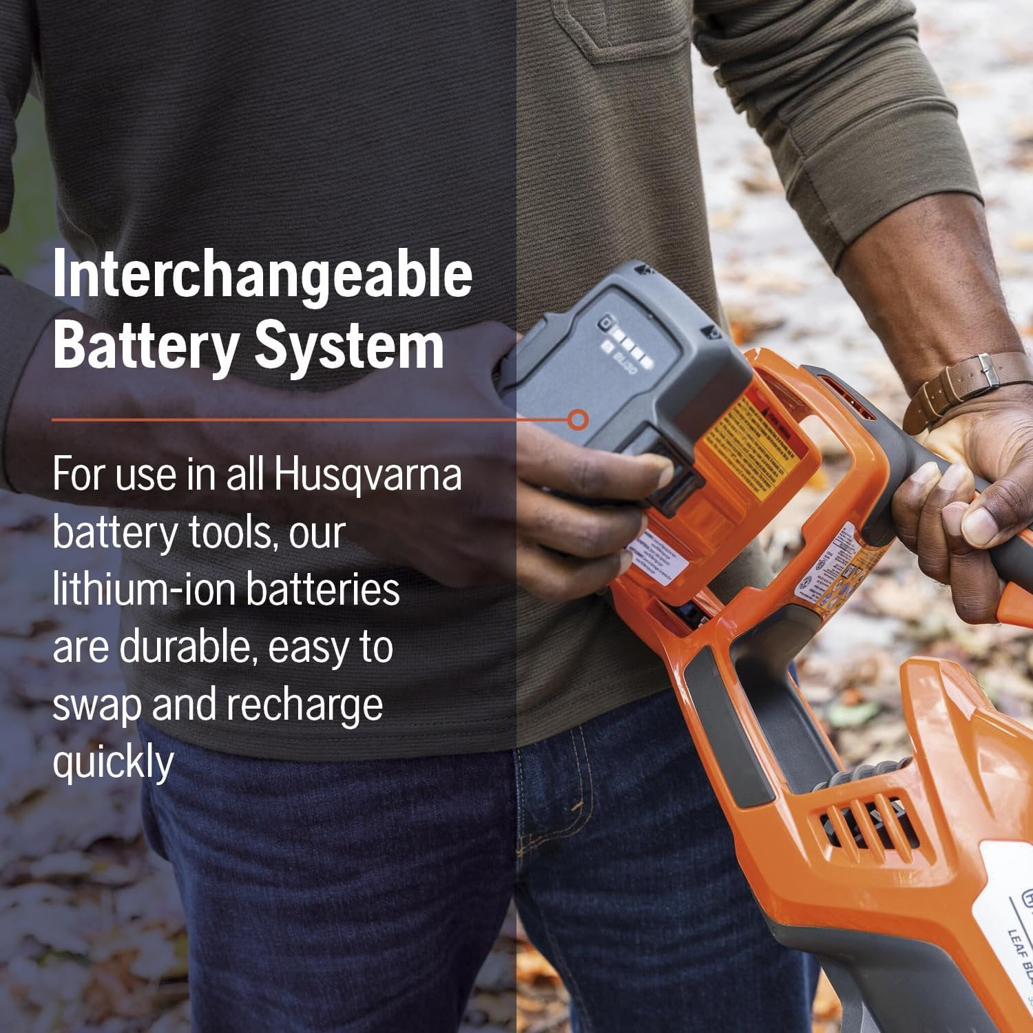 Husqvarna Leaf Blaster 350iB Battery Powered Cordless Leaf Blower, 200-MPH 800-CFM Blower with Brushless Motor and Quiet Operation, 40V Lithium-Ion 7.5 Ah Battery and Charger Included, 970569904