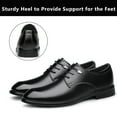 thumbnail image 4 of Mens Dress Shoes Classic Oxford Shoes Lace-up Formal Business Leather Shoes Derby Shoes, 4 of 7