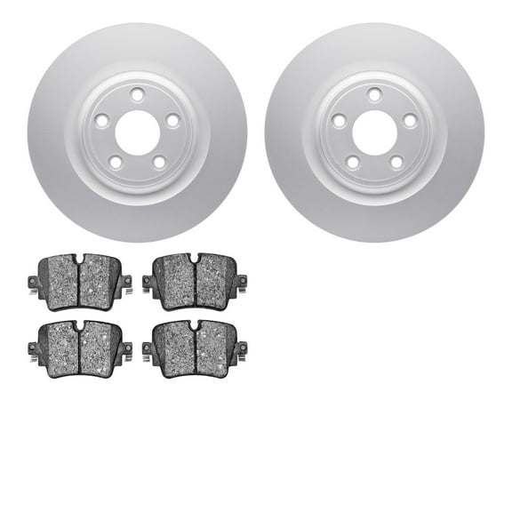 Dynamic Friction Company Rear Geospec Brake Rotors with 5000 Advanced Brake Pads 4502-20053
