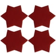 thumbnail image 1 of Agiferg 4 Pcs Napperon Étoile à Six Branches Antidérapant Isolation Maison de Noël, 1 of 3