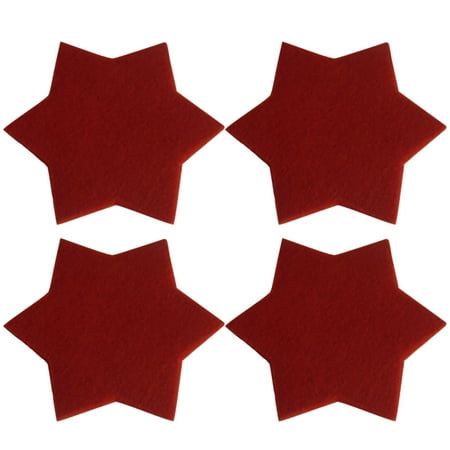 

Christmas Decorations Clearance! KITTEHIGM 4PC Christmas home insulation non-slip six-point star placemat cup mat Lightning Deals Today On Sale Or Clearance