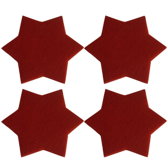 Pompotops Clearance Sales 4PC Christmas home insulation nonslip sixpoint star placemat cup mat