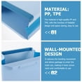 thumbnail image 4 of OULII 1Pcs Small Recycling Bin Green TPE Wall-mounted Easy to Take Out and Clean Kitchen Utensil, 4 of 8