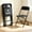 Black, variant on HaiCube 2 Pack Black Plastic Folding Chair, Steel Frame, Portable Commercial Chair for Indoor Outdoor Events, Office, Wedding, Restaurant