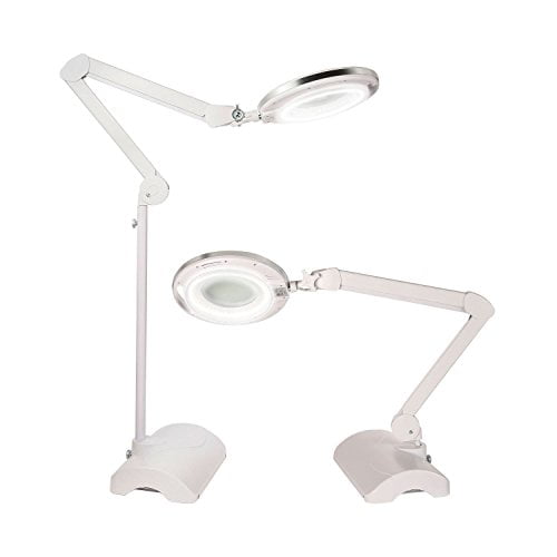 Magnifying Glass Led Reading Lamp, Brightech Lightview Pro Led Magnifying Glass Floor Lamp