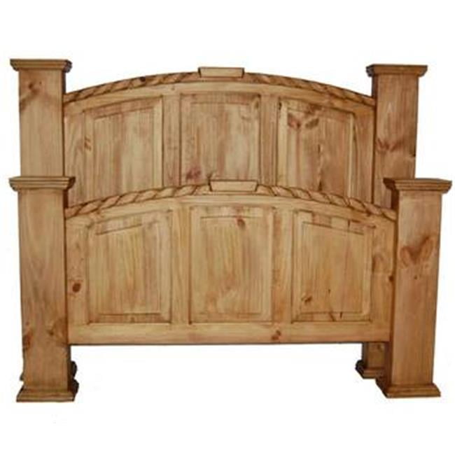 Million Dollar Rustic 021100250R Queen Rope Mansion Bed