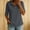 Gray, variant on Xdegoge Cotton Linen Tops for Women Short Sleeve Collared Button Down Casual Golf Work Shirts Summer Lightweight Relaxed Fit Basic Athletic Tees