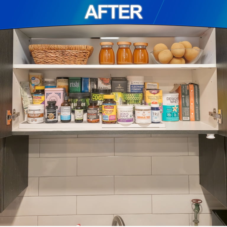3-Tier Expandable Spice Rack Organizer | Non-Skid Shelf For Cabinet, Pantry, Countertop, Or Bathroom