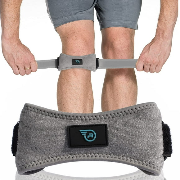 Run Forever Sports Patella Strap - Knee Support For Knee Pain - Adjustable Patellar Tendon Support Band For Arthritis, Running, Basketball, Meniscus Tear - Knee Stabilizer For Hiking, Soccer & Squats