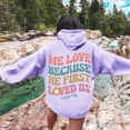 thumbnail image 2 of TYGHBN Women's Letter Print Hoodies Long Sleeved with Pockets Hoodie Athletic Hoodies for Women Long Sleeve Hooded Sweatshirt Women Athletic Zip up Hoodie Women Womens Casual Pullover Tops Zip Front, 2 of 5