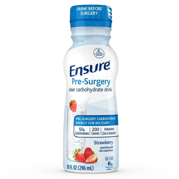 Ensure PreSurgery, Clear Carbohydrate Drink, Strawberry, 10 FL OZ, 4