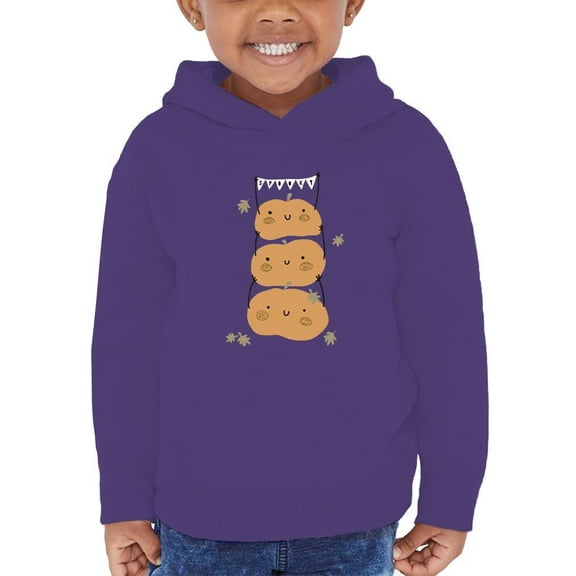 Funny Cute Pumpkin Stack Hoodie Toddler -Image by Shutterstock, 5 Toddler