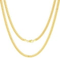 thumbnail image 2 of Nuragold 14K Real Yellow Gold Solid Miami Cuban Link Chain Necklace 16"-30" (2.7mm-11mm) Italian Jewelry for Men & Women, 2 of 28