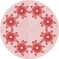 thumbnail image 1 of Ahgly Company Machine Washable Indoor Square Transitional Light Rose Pink Area Rugs, 3' Square, 1 of 7