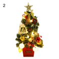 thumbnail image 2 of 1 Set LED Beautiful Handmade Mini Christmas Tree Aesthetic Elegant PVC Christmas Tree Model for Home, 2 of 9
