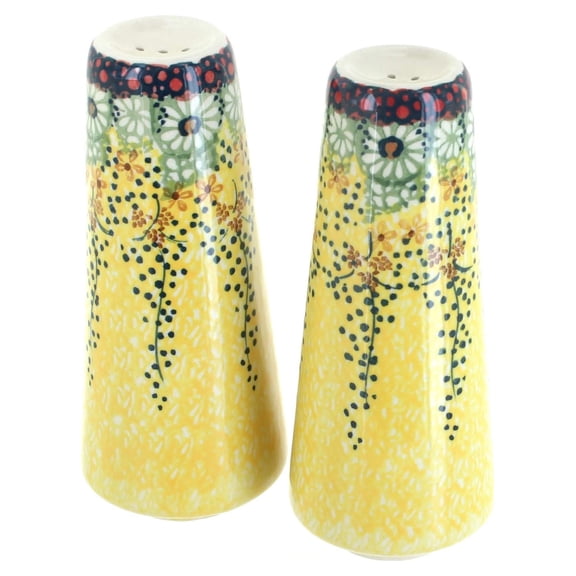 Blue Rose Polish Pottery Sunshine Grotto Salt & Pepper Shakers