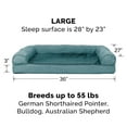 thumbnail image 3 of FurHaven Plush & Suede Orthopedic Sofa Pet Bed for Dogs & Cats - Deep Pool, Large, 3 of 13