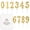Champagne gold, variant on Numeral Birthday Candles
