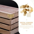thumbnail image 2 of OULII 1Set Brass Book Corner Protectors Metal Protective Guards for Furniture and Boxes, 2 of 8