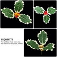 thumbnail image 3 of MLINS 8Pcs Christmas Holly Leaves Berries Christmas Tree DIY Embellishment Decor, 3 of 8