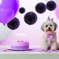 thumbnail image 2 of Conjunto de Bolas de Papel Púrpura Injueey de 7,8 Pulgadas con Pompón para Fiesta de Cumpleaños, 2 of 6