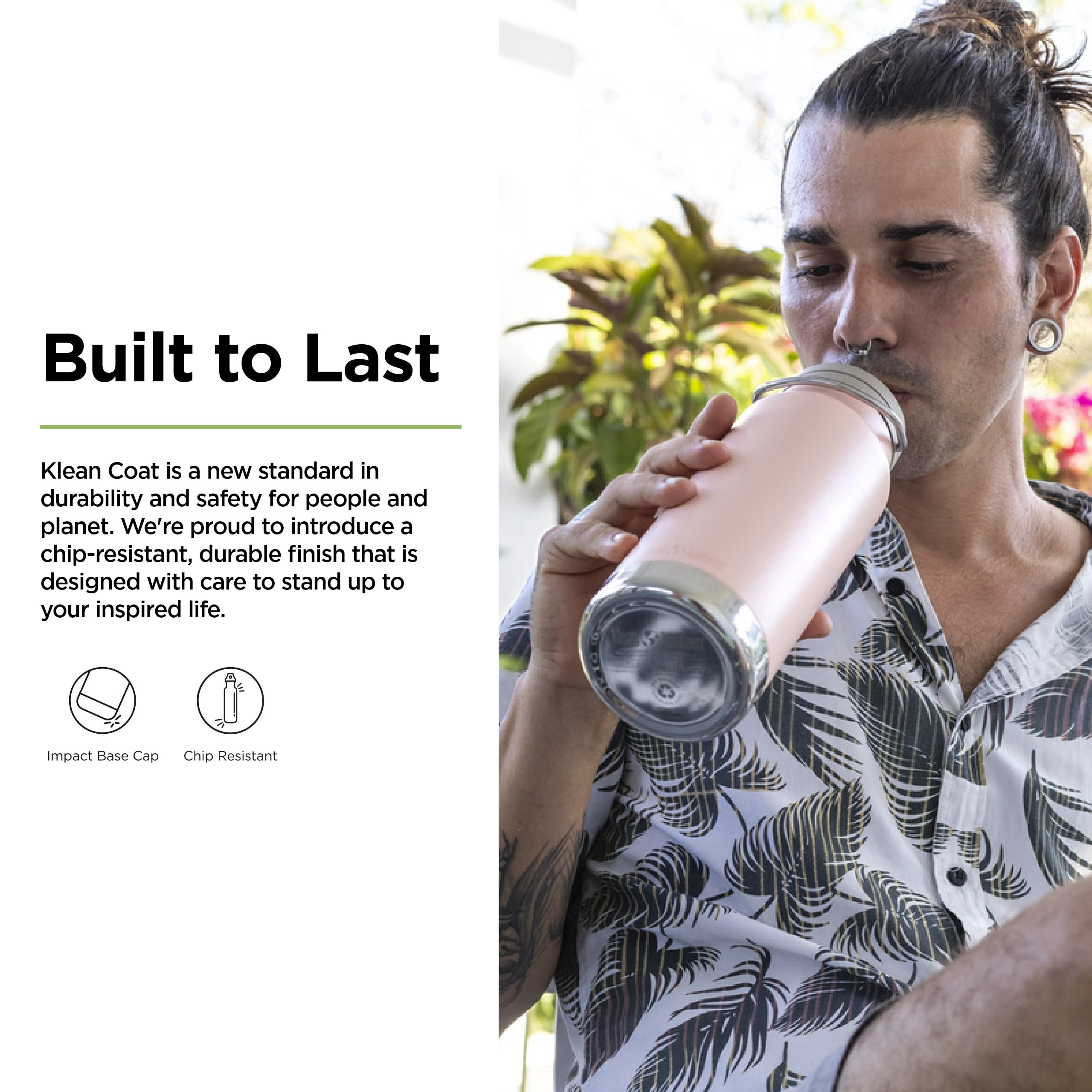 32oz TKWide Insulated Water Bottle with Twist Cap - Peach Parfait