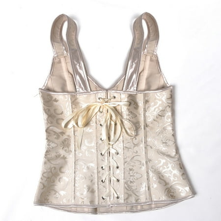 

Shapers Women Side Zipper Lace Up Tummy Slimming Control Underbust Shaper Shapewear Underwear Corset Spandex no underwire sports bra Khaki