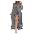 thumbnail image 2 of Ketyyh-chn99 Robes pour Femmes Été Grande Taille Robe d'Été Extensible Robe Droite Unie pour Vacances Robe à Enfiler Robe de Plage Noir,G, 2 of 5