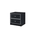thumbnail image 1 of Mesa Casafoyer Jabir con 2 cajones, detalles de madera, negro y plateado, 1 of 5